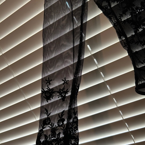 Lace and mesh sheer bodysuit - Picture 6 of 7